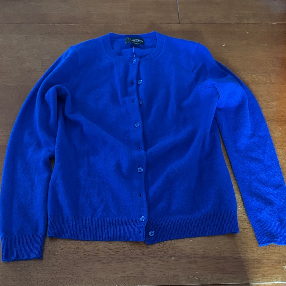 Bloomingdale's Royal Blue Women's Cardigan